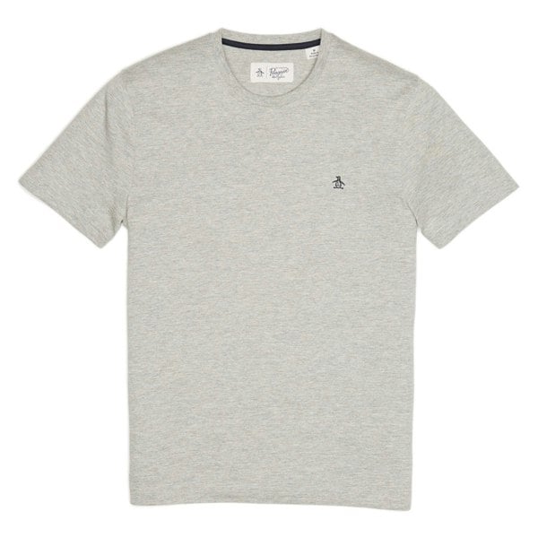 Original Penguin Mens Pin Point Organic Cotton T-Shirt - Grey