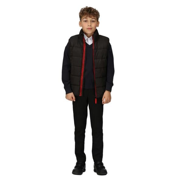 Regatta Professional Childrens/Kids Thermal Body Warmer - Black/Classic Red - 