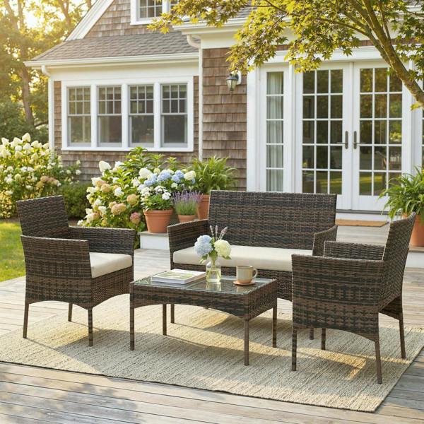 Rattan Sofa Set