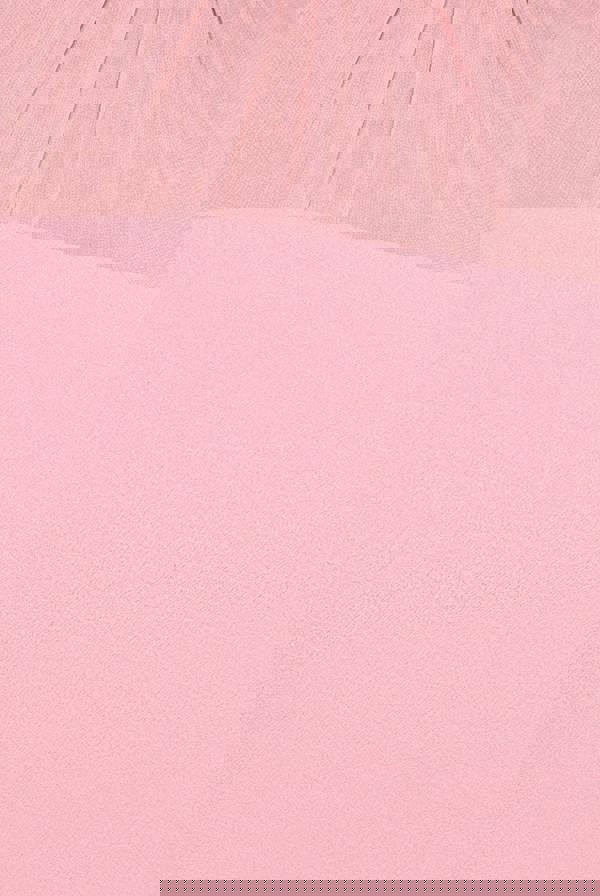 Bishop Sleeve Peplum Top Scuba Crepe And Chiffon Maxi Dress - Blush Pink DR4916