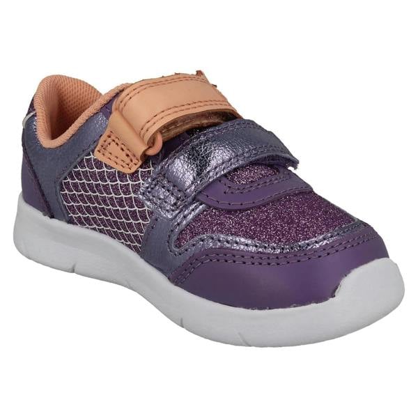 Clarks Girls Clarks Light Weight Casual Trainers With Esmerelda Sea-Unicorn Motif Ath Horn T