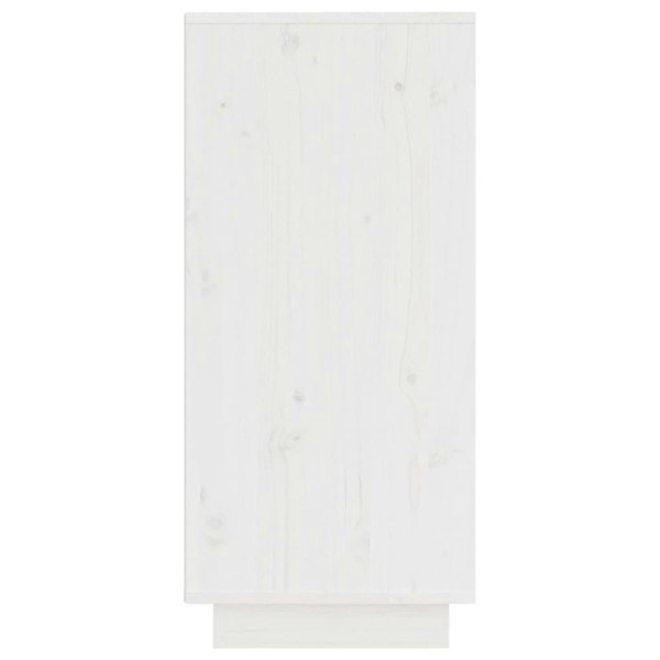 Berkfield Sideboard White 31.5x34x75 cm Solid Wood Pine