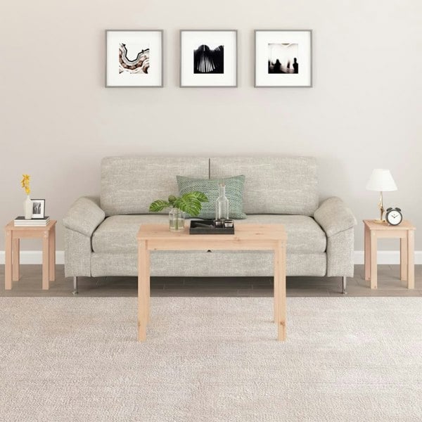 Berkfield Nesting Tables 3 pcs Solid Wood Pine
