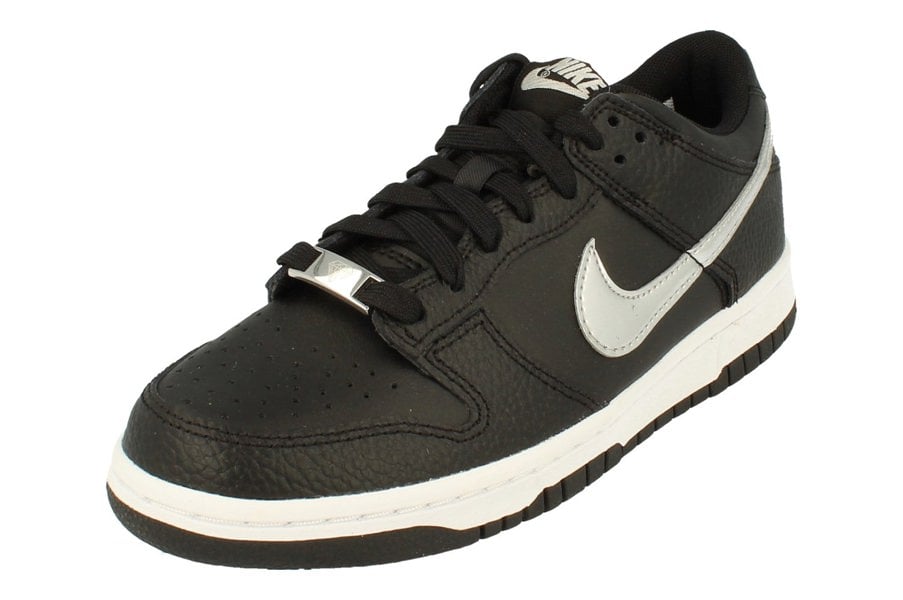 Nike Dunk Low GS Trainers Dc9560  001 - Black Chrome Iron Grey White 001 - Photo 0