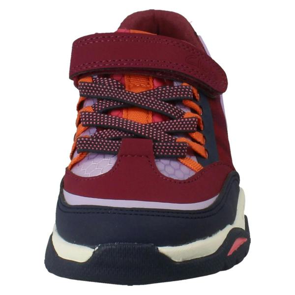 Clarks Kids Clarks Vegan Colour-Pop Sports Trainers - Feather Track