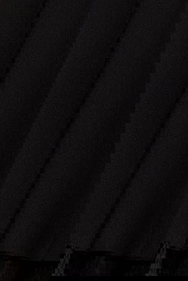 Organza Frill Bow Back Halter Mini Dress - Black DR4744