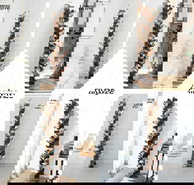 Levede Bookshelf Tree Bookcases Book Storage Wooden 8 Tier  Home Display Stand