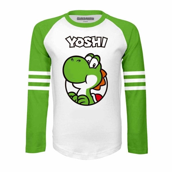 Super Mario Childrens/Kids Yoshi Since 1990 Long-Sleeved T-Shirt - White