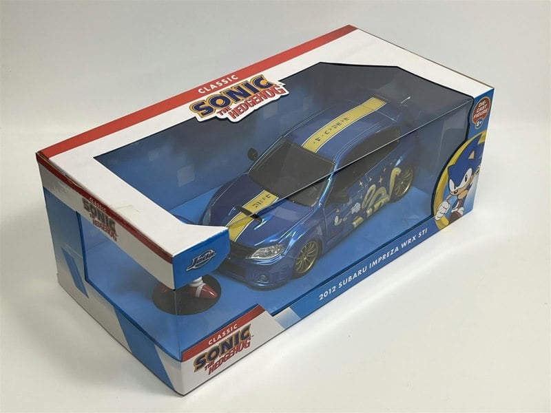 Jada Sonic The Hedgehog Figure and 2012 Subaru Impreza WRX STI 1:24 Jada 35871