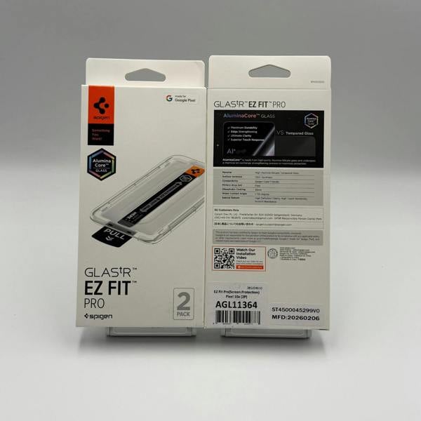 Spigen Glastr EZ Fit Pro Alumina Core Screen Protector 2 Pack for Google Pixel 10a 6.3" - AGL11364