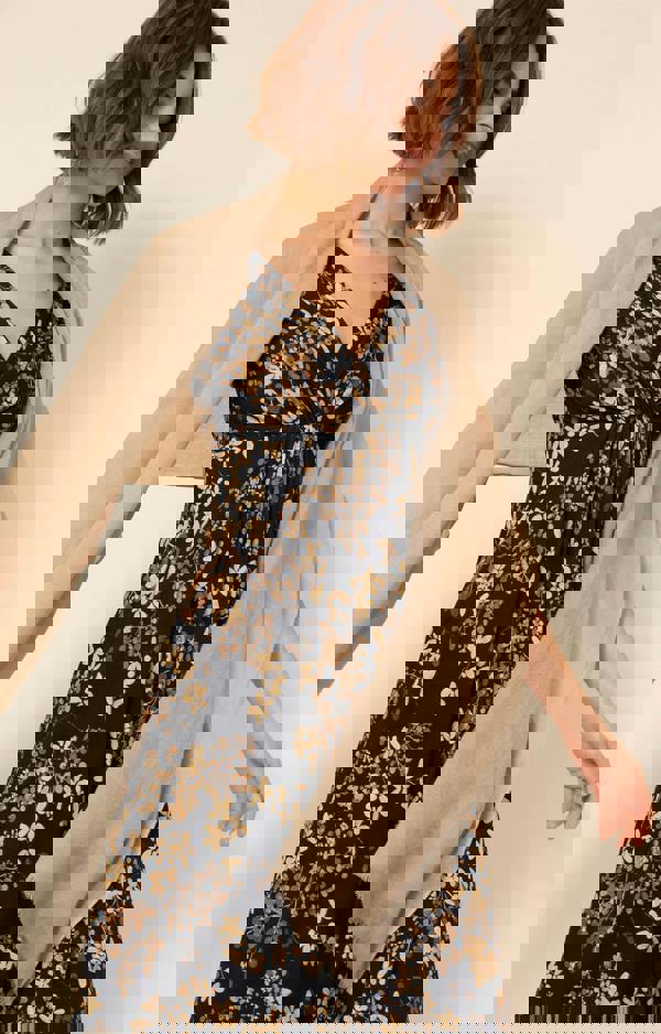 Alie Street London Sara Midi Dress - Golden Blossom