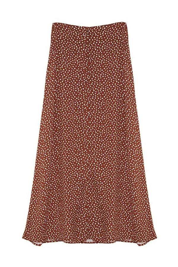 WOVCOR Patterned Bell-Shaped Skirt
