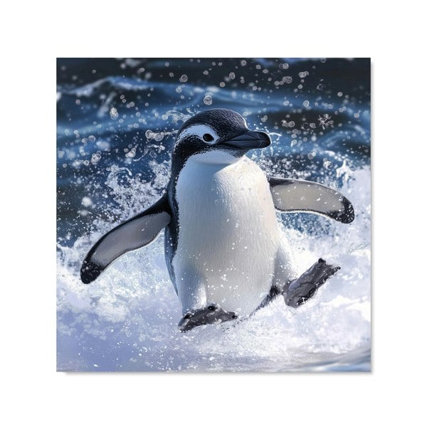 Warren Reed - Designer Joyful Penguin Splashes Kitchen Splashback