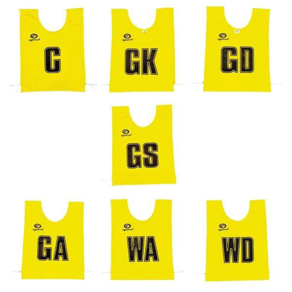 Netball Training Bibs – 7 Pack, Junior & Senior - Optimum