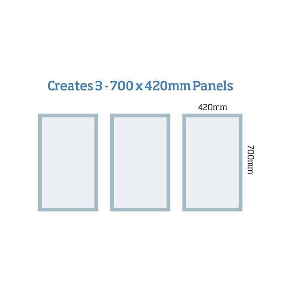 Cheshire Mouldings MWPKT2 Primed Wall Panel Kit (T) 35mm (W) 420mm (L) 700mm