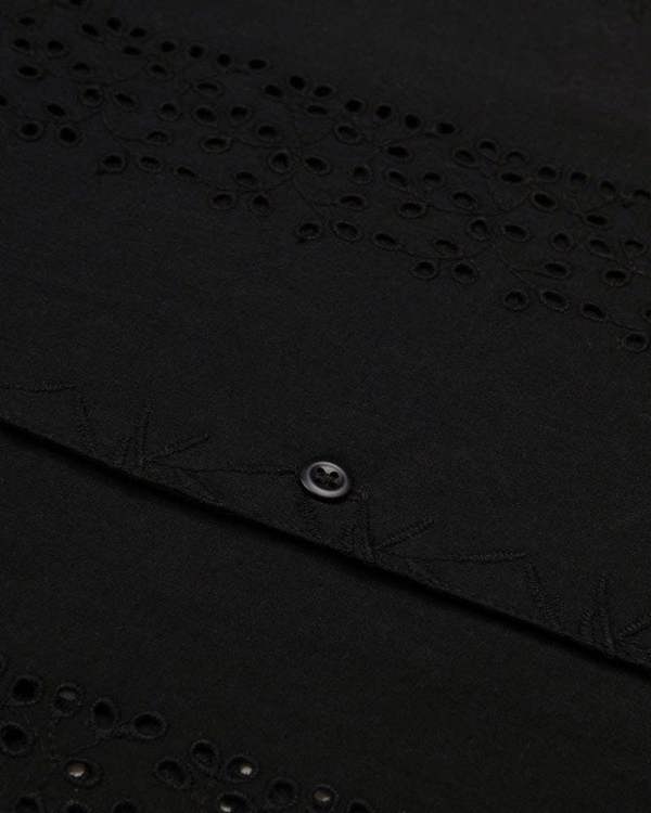 Larsson & Co Kari - Leaf Embossed Short Sleeve Shirt