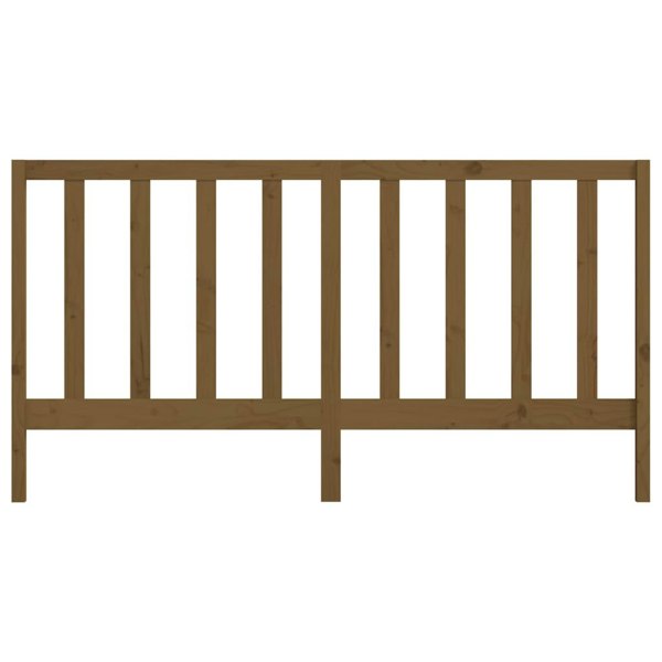 Berkfield Bed Headboard Honey Brown 206x4x100 cm Solid Wood Pine