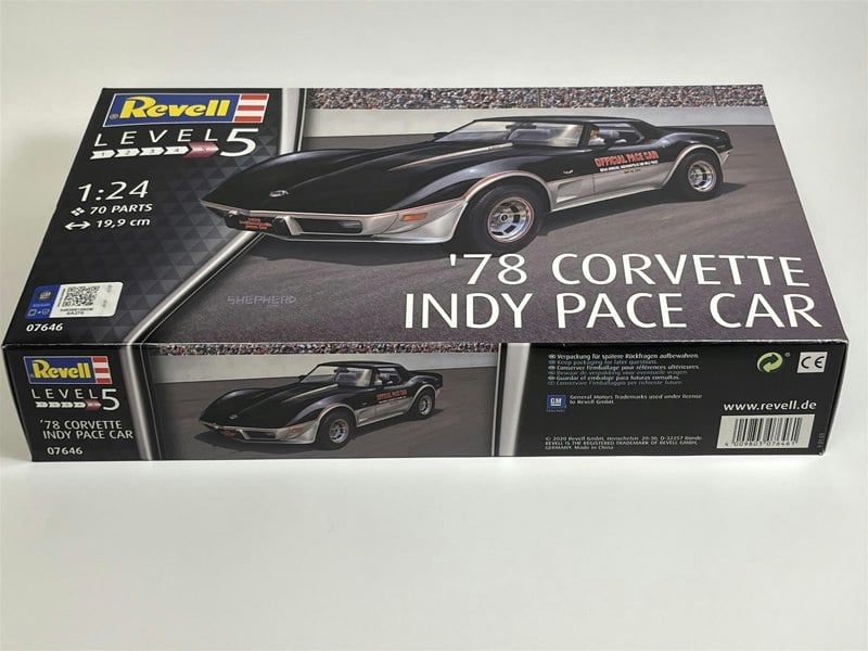 Revell 1978 Corvette Indy Pace Car 1:24 Scale Model Kit Revell 07646