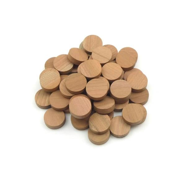 1" - 25.4mm Cherry Flat Head Cross Grain Plug
