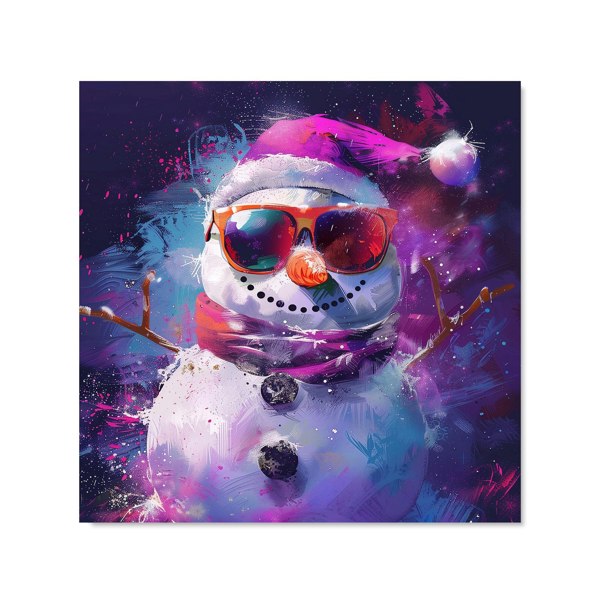 Warren Reed - Designer Cosmic Snowman Celebration Kitchen Splashback