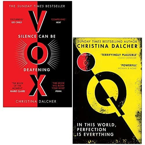 HQ Christina Dalcher 2 Books Collection Set (Vox & Q) Sunday Times Best Sellers