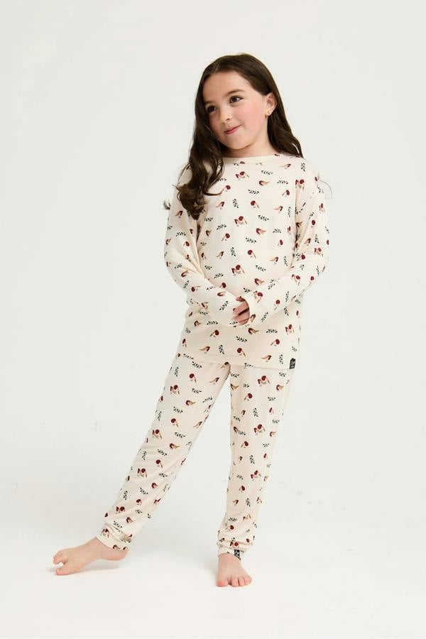 Pretty You London Little You Bamboo Novelty Pyjama Set in Robin Print