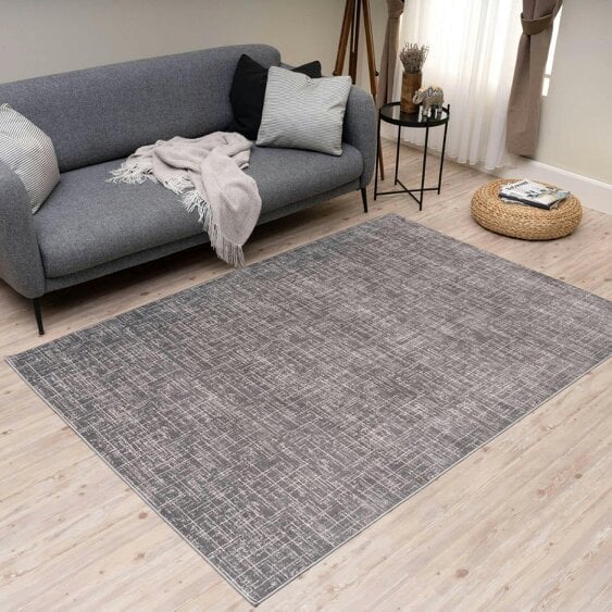 The Rugs Rustic Grey Scandi Design Rug