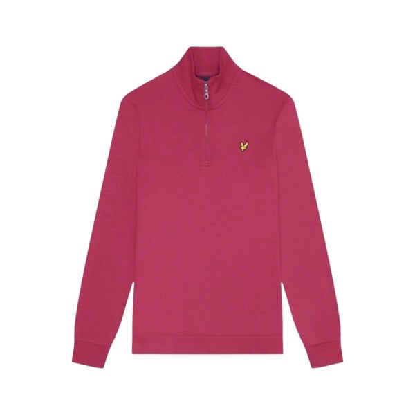 Lyle & Scott Mens Loopback Quarter Zip Sweatshirt - Rich Burgundy