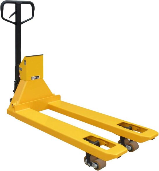 LiftMate Pump Pallet Truck with Weighing Scales for Euro Pallets (560x1150mm Forks), Heavy Duty Jack Trolley, 2200kg Capacity