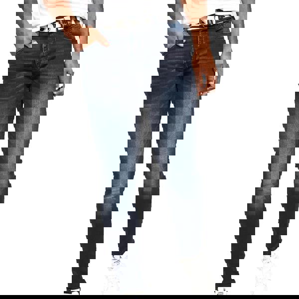 Crosshatch Mens Barbeck Slim Jeans - Blue Black - 