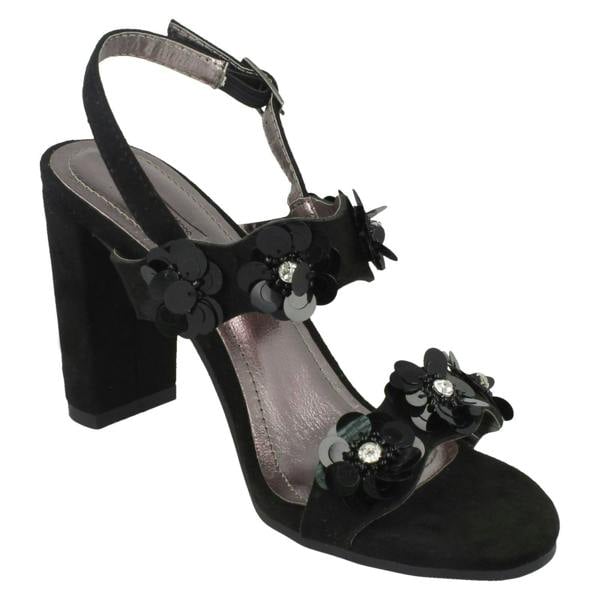Anne Michelle Ladies Anne Michelle Flower Trim Sandals
