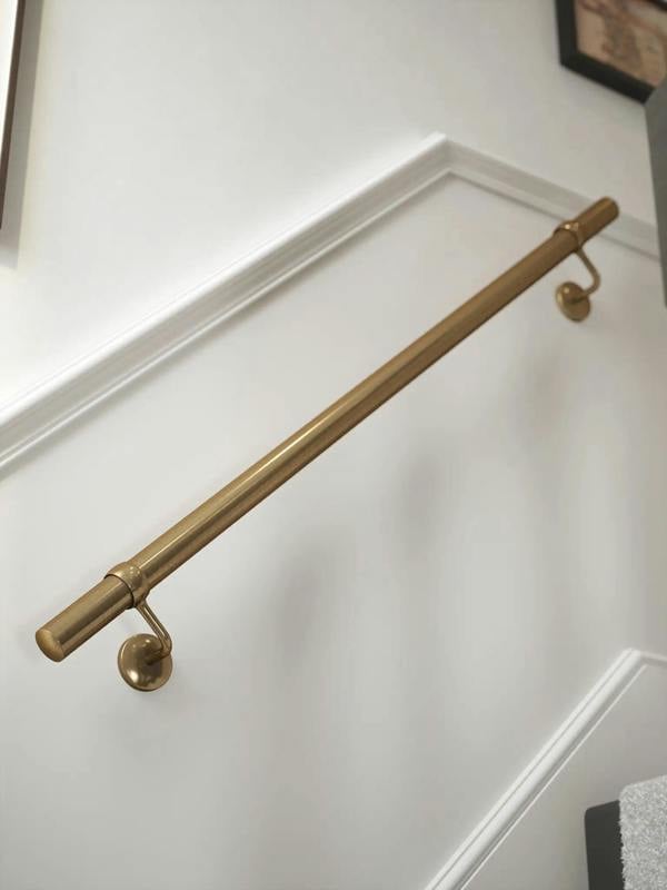 Handrails Direct Loxley Antique Brass Straight Flight Handrail