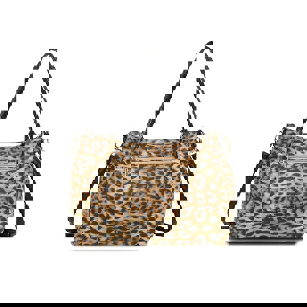 Kitise Spacious Slouchy Leopard Print Tote Shoulder Handbag