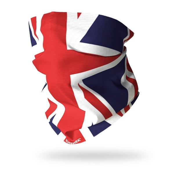 Union Jack Flag Multifunctional Snood Scarf RUFFNEK® Red/White/Blue