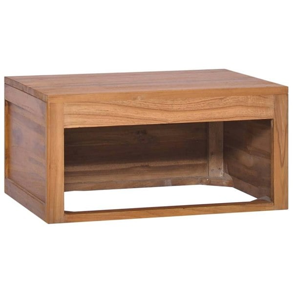 Berkfield Wall-mounted Bathroom Cabinet 60x45x30 cm Solid Teak Wood