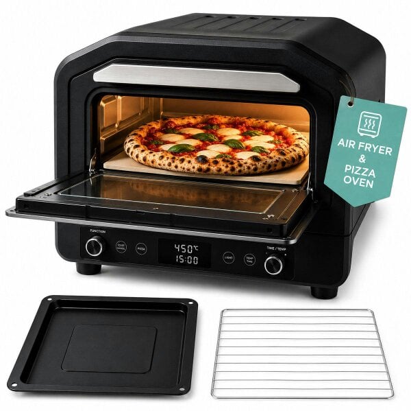 DMD Collective Electric Pizza Oven & Air Fryer Combo 17L – 400°C Indoor Countertop Oven, Fits 12" Pizza