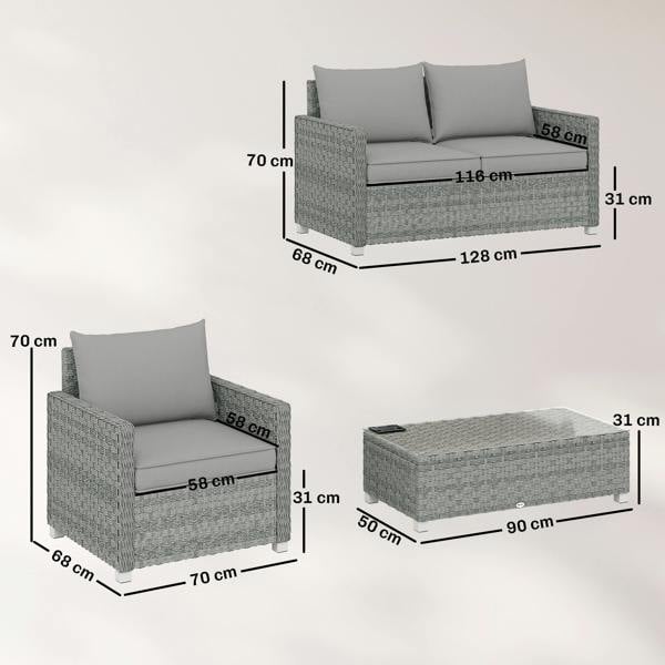 Rattan Sofa Set
