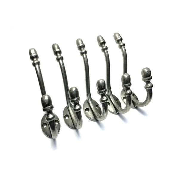 Antique Cast Iron Acorn Design Coat Hook 130mm - Pack of 5 Hooks