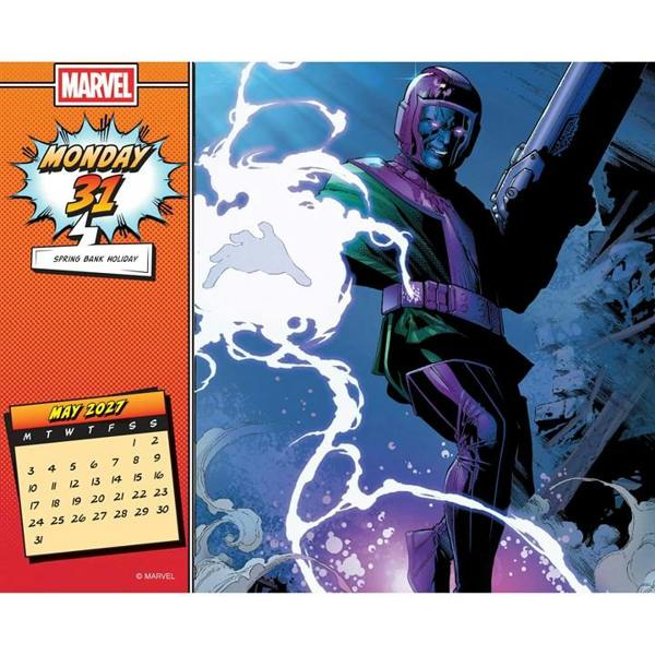 Disney, History of Marvel Comics Desk Calendar 2027, Desk Calendars, Day To View, Entertainment, Gift