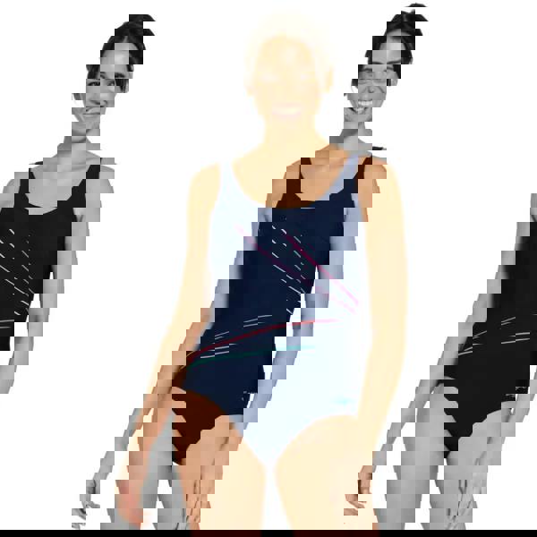 Zoggs Paradiso Adjustable Macmaster Scoopback Swimsuit - Navy