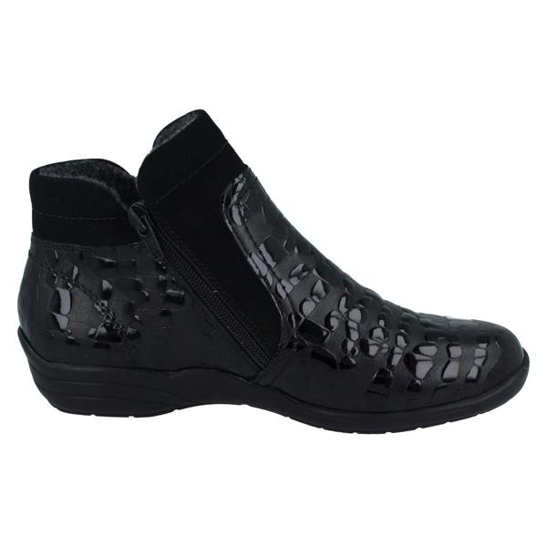 Remonte Ladies Remonte Wide, Double Zip Ankle Boots R7677