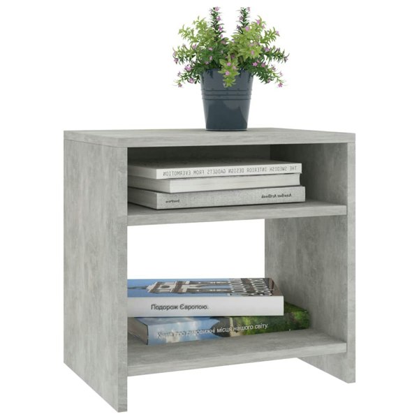 Berkfield Bedside Cabinets 2 pcs Concrete Grey 40x30x40 cm Engineered Wood