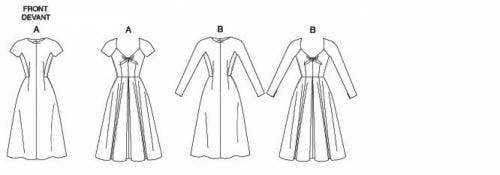 Vogue Sewing Pattern 1084, Dresses, Vintage Style for Women, 6-8-10-12 - Intermediate