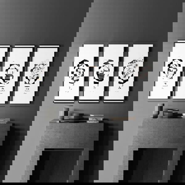 Large Paintings For Living Room Wall | Set of 3 wall art prints