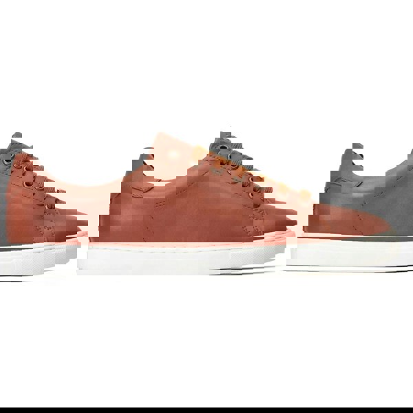 Base London Tucker Leather Men's Burnt Tan Trainers