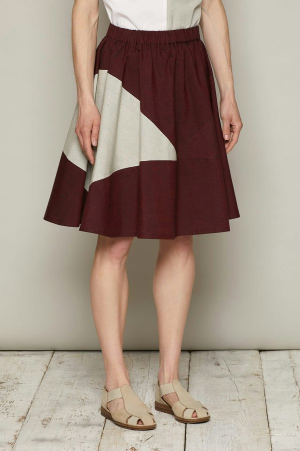 Bo Carter Koko Skirt - Burgundy