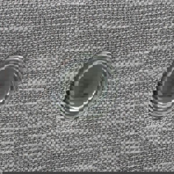 JVL Serena Rectangular Lidded Fabric Storage Baskets for Home Storage, Set of 2, Light Grey