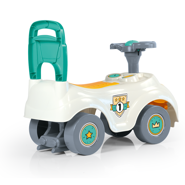 Dolu Sit 'n' Ride Car - White