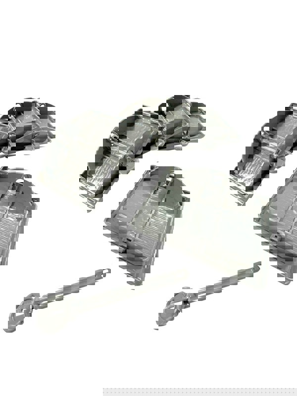 Image of 3 caravan jack pads and 1 pin