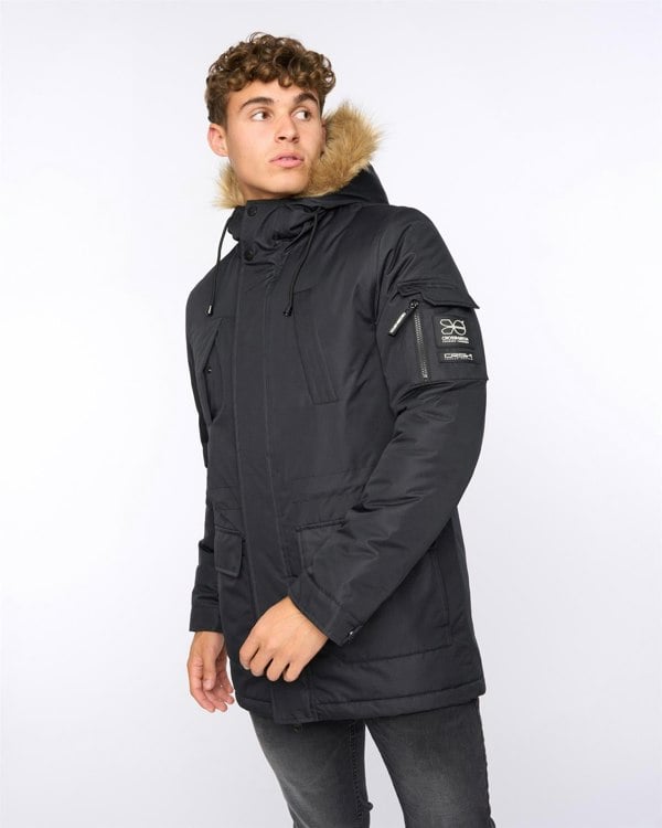 Crosshatch Parkmoore Parka Black
